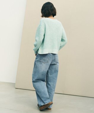 UNFILO L 【UNFILO DENIM】撥水ストレッチ バレルレッグデニム グレー