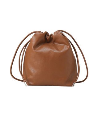 AMERICAN HOLIC ドロスト巾着ショルダーバッグ Camel