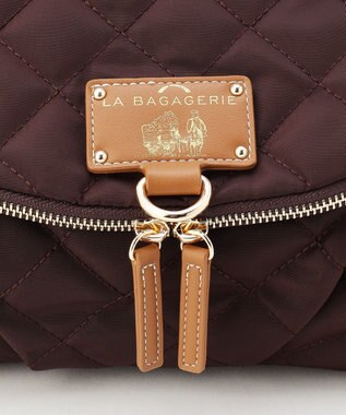 LA BAGAGERIE 撥水ナイロンキルティング3WAYリュック ワイン
