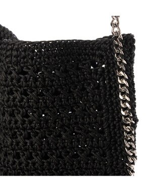 UNBILLION cachecache チェーンかがり横編みワンショルダー ブラック