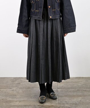 Pointer 日本製 本革バックルパンプス グレー