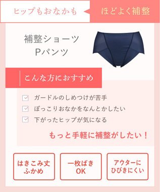 Wing 美尻も叶える補整ショーツ 【Pパンツ】 はきこみ丈ふかめ KJ4200 ウイング／ワコール ピーチ