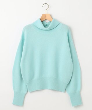 組曲 L 【2WAY・WEB限定】ウールカシミヤミックス ハイネックニット サックスブルー系9