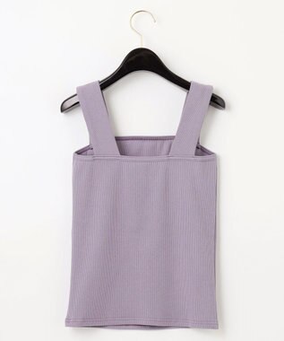 GRACE CONTINENTAL テレコノースリーブトップ ラベンダー