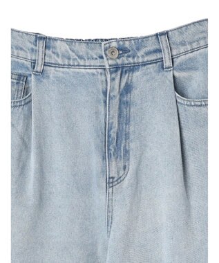 earth music&ecology タックルーズデニムパンツ Light Indigo