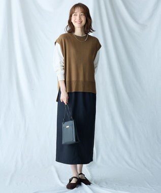 ANY ツイストチェーンミックスネックレス ライトゴールド