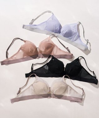 WACOAL ノンワイヤーブラ 【重力ケアブラ】 バストを重力から守る まる胸をキープ サイドのラインすっきり Gカップまで対応 大きいサイズ レディース BXB114 /ワコール ラズベリー