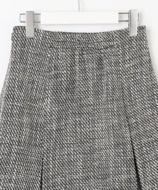 Feroux 【セットアップ対応】ツイードミニ スカート ブラック系2