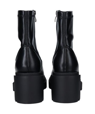 Bridget Birkin 【Round About】厚底ラギットソールストレッチブーツ ブラック
