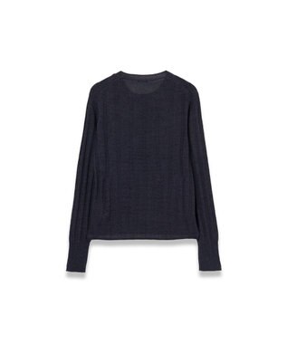 JOSEPH 【WEB&OUTLET限定・洗える】テクスチャードレーヨン　ラウンドネックニット Navy