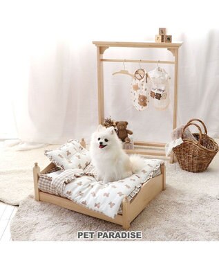 PET PARADISE ペットパラダイス 犬用 木製 ハンガーラック 小型犬 茶