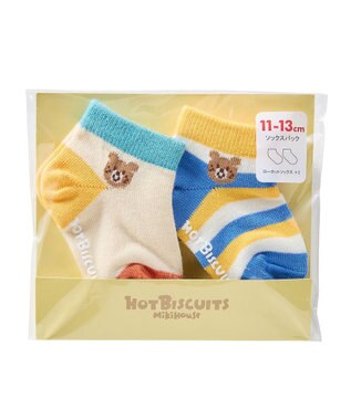 MIKI HOUSE HOT BISCUITS カバーオール＆ローカットソックスギフトセット【BOX付き】 ベージュ