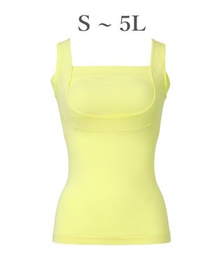 BRADELIS New York 【BRADELIS NewYork peace】綿混楽々バストキープブラキャミ24 ブラデリス 綿混素材で快適に補正 ブラトップ DB524203 パイナップル