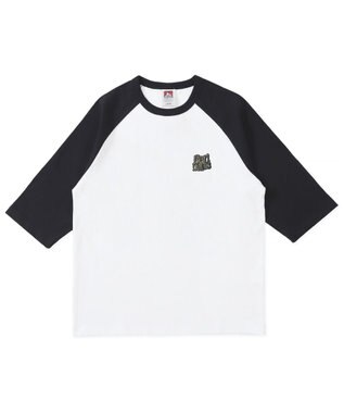 WEGO 【ユニセックス着用ITEM/MLサイズ展開】別注BENDAVISグラフィックラグランT（7S） ホワイト