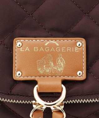 LA BAGAGERIE 撥水ナイロンキルティング3WAYリュック ワイン