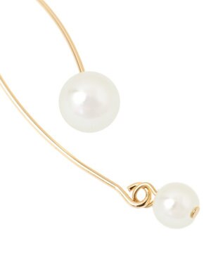 AMERICAN HOLIC パールウェーブラインピアス Gold
