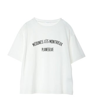 Green Parks キレイ目カレッジボックスＴシャツ Off White