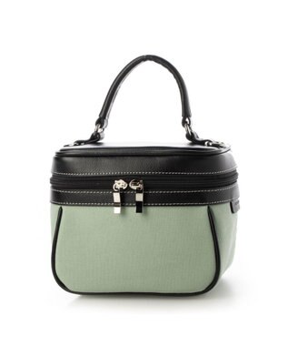 LA BAGAGERIE 【倉敷帆布】キャンバスバニティバッグ ライトグリーン