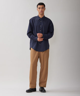 UNFILO MENS ウールライク ワイドパンツ ブラウン