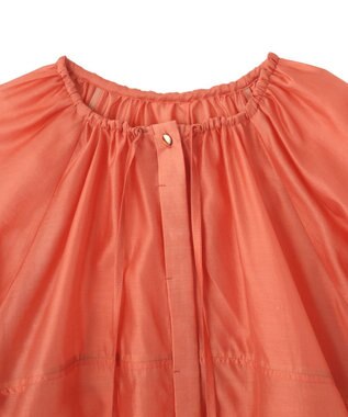 YECCA VECCA タックスリーブシアーシャツ Orange