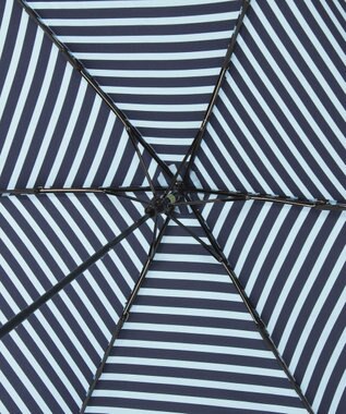 MOONBAT POLO RALPH LAUREN(ポロ ラルフローレン)ポロポニー ボーダー 折りたたみ傘 簡単開閉 サックスブルー