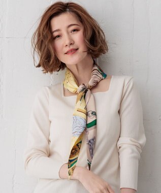  【CLASSY.6月号掲載】manipuri ペーパートイ ダイヤ スカーフ