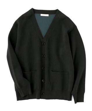 UNFILO MENS 【男女兼用/新色追加】スウェットライク ニットカーディガン [24年秋冬商品] ダークグリーン