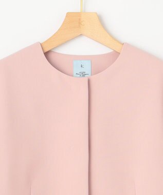 組曲 S 【KUMIKYOKU NAVY】コンフォータブルドレープ ジャケット シャンパンピンク系