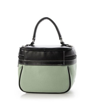 LA BAGAGERIE 【倉敷帆布】キャンバスバニティバッグ ライトグリーン