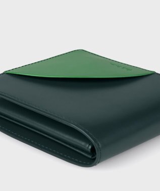 Paul Smith コンビネーション 2つ折り財布 ダークグリーン