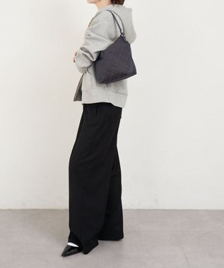 russet ナイロンジャガード2WAYミニショルダーバッグ(CE-1627) Purple/BR