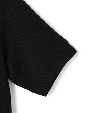 JOSEPH HOMME タックリップルジャージー　クルーネックTシャツ ブラック系