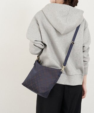 russet ナイロンジャガード2WAYミニショルダーバッグ(CE-1627) Purple/BR