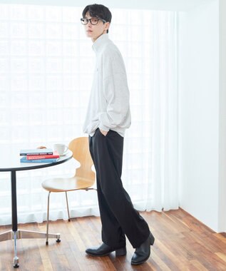 WEGO 【ウエストゴム】TRイージーストレートパンツ ブラック