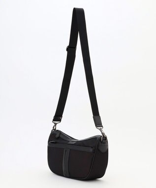 JOSEPH ABBOUD 【軽量/撥水素材】インターレースハーフムーンバッグ ダークブラウン系