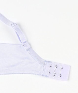 WACOAL 【小さく見せるブラ】 シンプル ブラジャー 着やせ効果 コンパクトにメイク バストの突出をおさえる 背中の段差を軽減 大きいサイズ レディース BRB452 /ワコール パープル