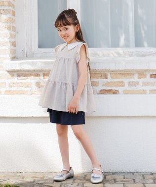 組曲 KIDS 【110-140㎝】ティアード チュニック ベージュ