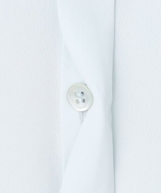 ICB L オーガンコンビシャーティング クロップドシャツ クラウドサックス