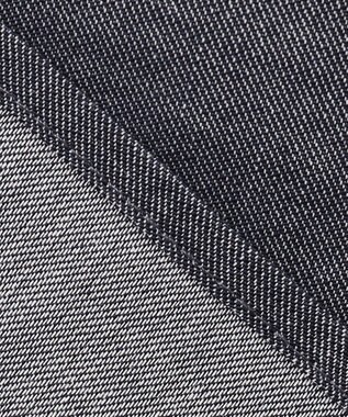 SHARE PARK LADIES 【UVカット・撥水・ストレッチ】イージーデニムノーカラーシャツ ネイビー系