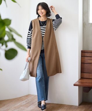 ANY ロングジレ キャメル