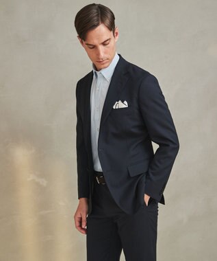 GOTAIRIKU とにかく涼しい/酷暑対応【シワになりにくい/吸水速乾】クールマックスサッカーシャツ サックスブルー×白