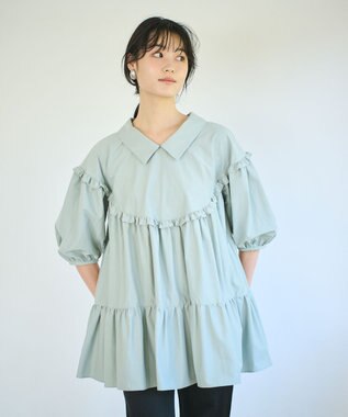 #Newans 【ANSWER for Co-Creation】サークルティアードチュニック セージ系