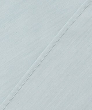 J.PRESS LADIES S ソフトシアークロス フレンチスリーブ ブラウス ライトブルーシャンブレー系