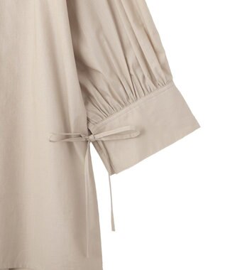 YECCA VECCA 【ORGABITS】5分袖スキッパーシャツ Beige