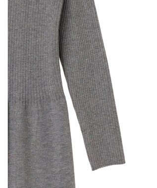 Green Parks ・Ｐｅｔｉｔ　Ｆｌｅｕｒ　フレアニットワンピース Gray Mixture