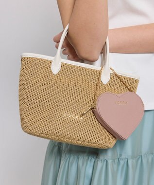 TOCCA 【鈴木ゆうかさん着用・ギフトにおすすめ！】WISH IN HEART CHARM POUCH チャームポーチ ピンク系