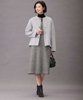 J.PRESS LADIES 【洗える】PRINCE タートルネック ニット ブラック系