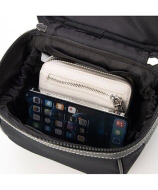 LA BAGAGERIE 【倉敷帆布】キャンバスバニティバッグ ブラック