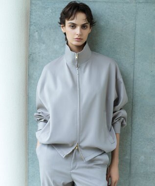 23区 【エステータ】ライトダブルクロス ブルゾン グレージュ