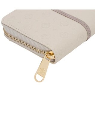 CLATHAS ソフィア ラウンド長財布 アイボリー